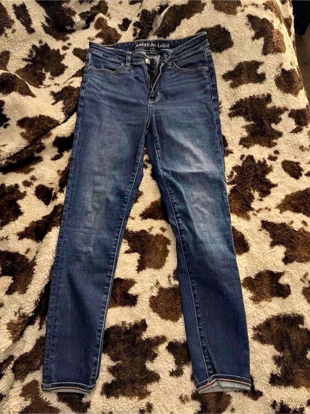 American Eagle High-Rise Jegging Blue Jeans Waist 8